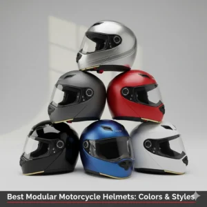 A selection of the best modular motorcycle helmets available in various colors and finishes for every rider's style.
