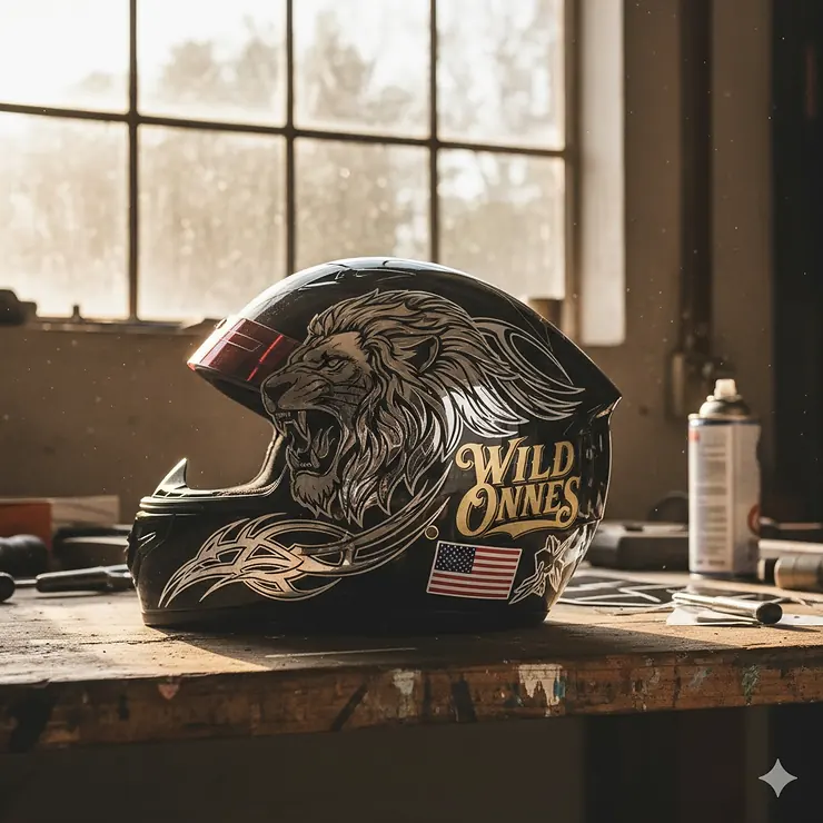 Custom motorcycle helmet decals add a unique, personal touch and are an easy way to upgrade your riding gear.