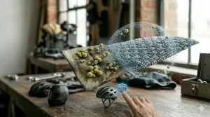 Close-up technical illustration of antimicrobial comfort pads showing specialized polymer treatments integrated into the fabric.