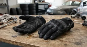 Ventilated track day gloves under 100 dollars showing breathable mesh panels