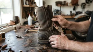 Examining stitching and material quality to understand budget gear tradeoffs on touring boots.